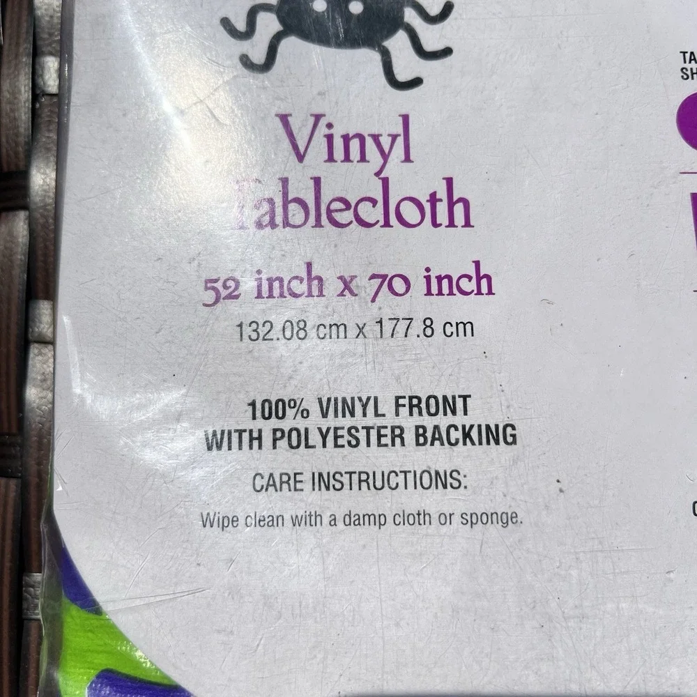 Halloween Vinyl Tablecloth Oblong 52x70